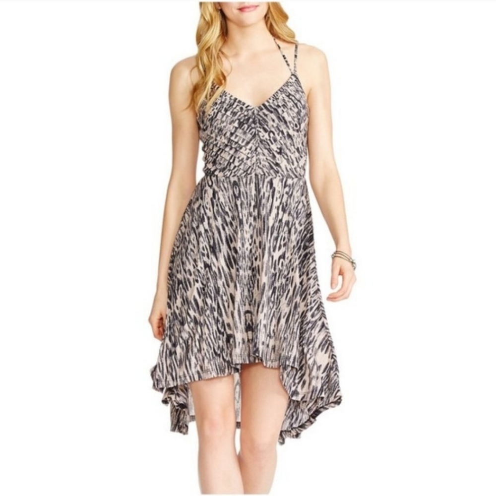 XS Jessica Simpson Nicola Jungle Halter Dress